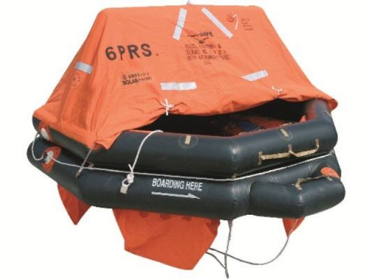 30p Liferaft Solas B Pack Throw Overboard SEASAFE KHA-30 Roll Container ...