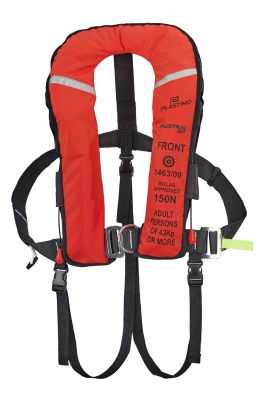 Lifejacket Inflatable Adult Automatic PLASTIMO 180N AUSTRAL SOLAS M.E.D ...